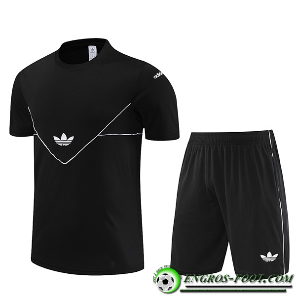 Ensemble Training T-Shirts + Shorts Adidas Noir 2023/2024