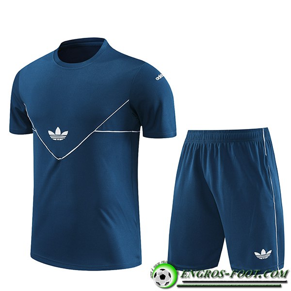 Ensemble Training T-Shirts + Shorts Adidas Bleu Marine 2023/2024