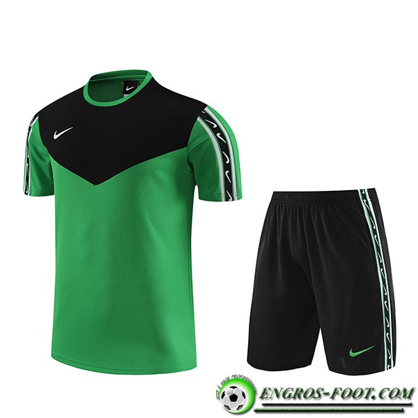 Ensemble Training T-Shirts + Shorts Nike Vert 2023/2024