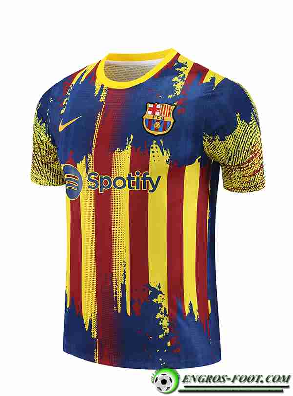 Training T-Shirts FC Barcelone Rouge/Jaune 2023/2024