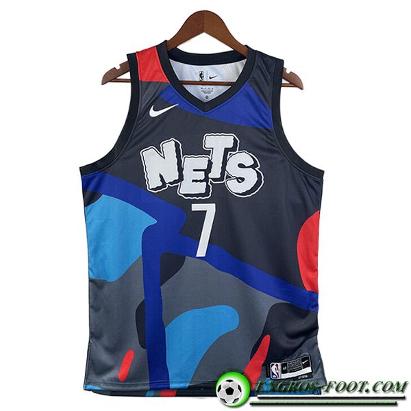 Maillot Brooklyn Nets (DURANT #7) 2023/24 Bleu/Gris