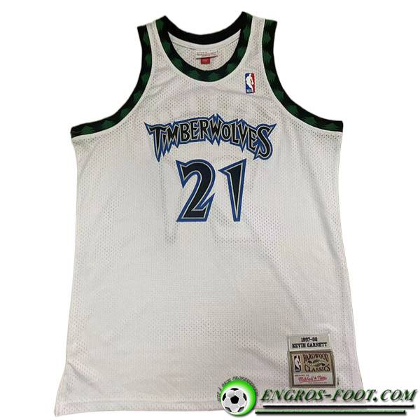 Maillot Minnesota Timberwolves (GARNETT #21) 2023/24 Blanc