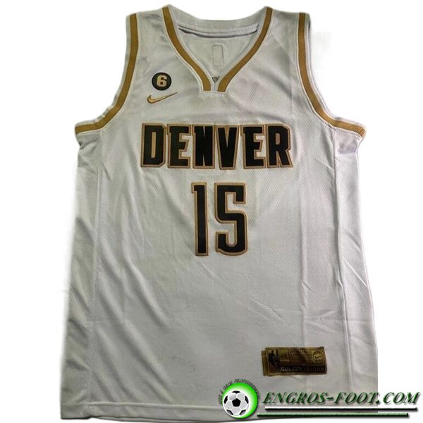 Maillot Denver Nuggets (JOKIC #15) 2023/24 Blanc -05