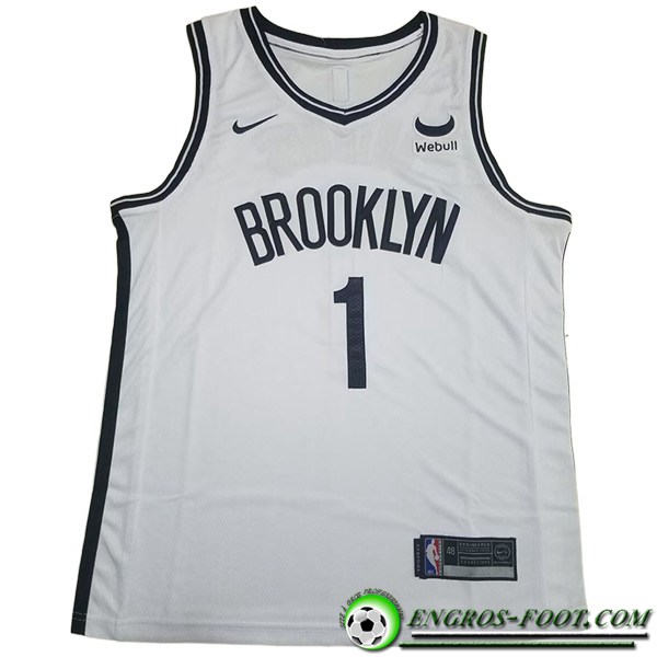 Maillot Brooklyn Nets (BRIDGES #1) 2023/24 Blanc -03