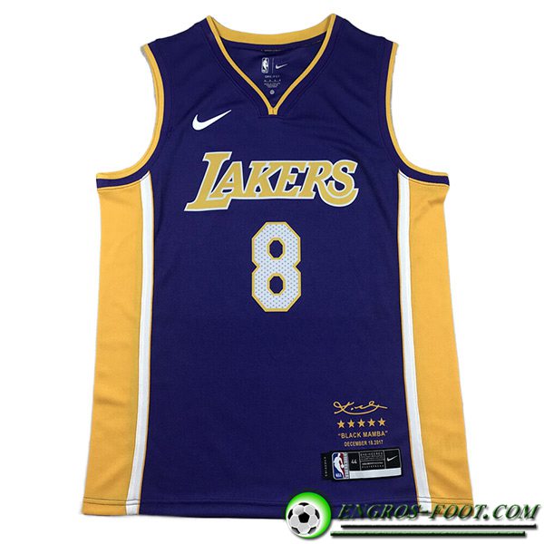 Maillot Los Angeles Lakers (BRYANT #8) 2023/24 Bleu Marine