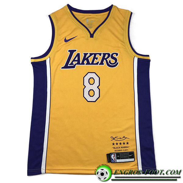 Maillot Los Angeles Lakers (BRYANT #8) 2023/24 Jaune