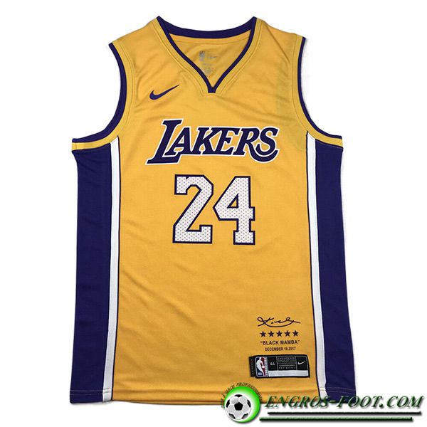 Maillot Los Angeles Lakers (BRYANT #24) 2023/24 Jaune -02