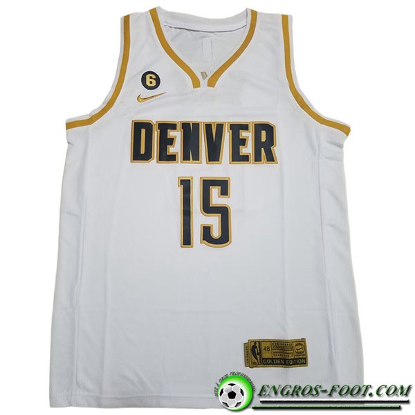 Maillot Denver Nuggets (JOKIC #15) 2023/24 Blanc -03