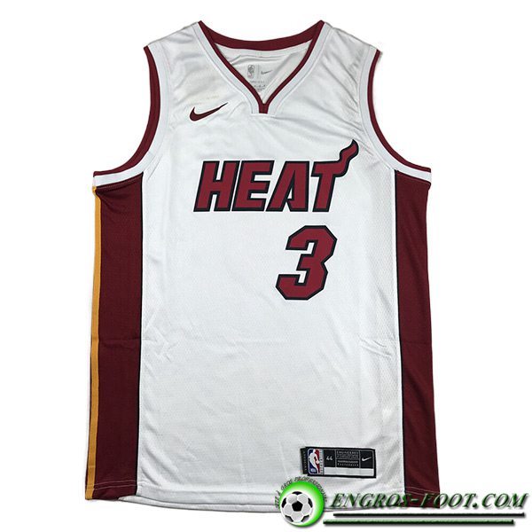 Maillot Miami Heat (WADE #3) 2023/24 Blanc