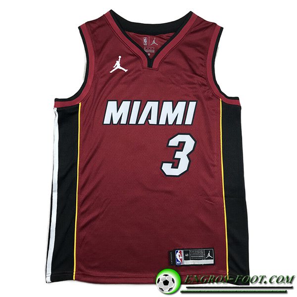 Maillot Miami Heat (WADE #3) 2023/24 Rouge