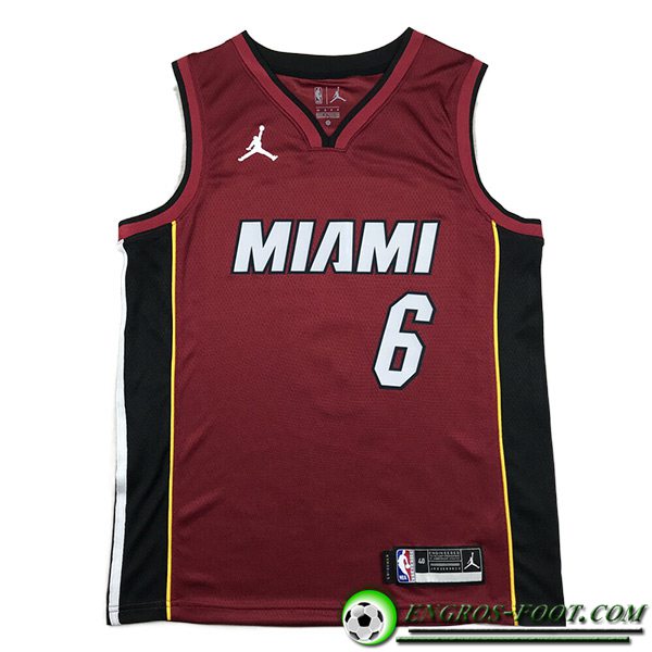 Maillot Miami Heat (JAMES #6) 2023/24 Rouge