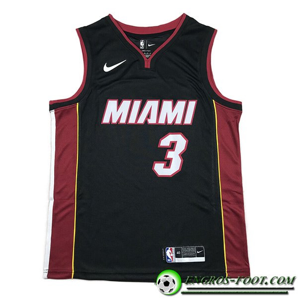 Maillot Miami Heat (WADE #3) 2023/24 Noir -04