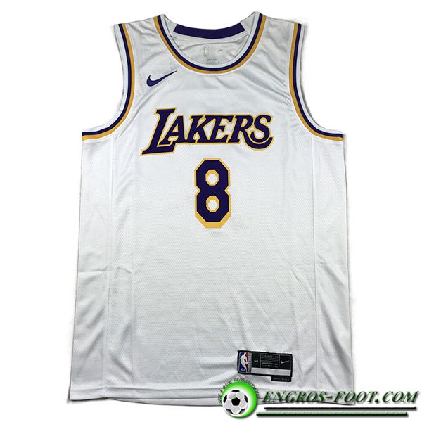 Maillot Los Angeles Lakers (BRYANT #8) 2023/24 Blanc