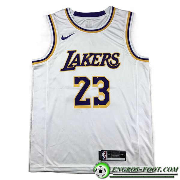 Maillot Los Angeles Lakers (JAMES #23) 2023/24 Blanc