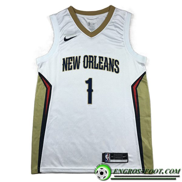 Maillot New Orleans Pelicans (WILLIAMSON #1) 2023/24 Blanc