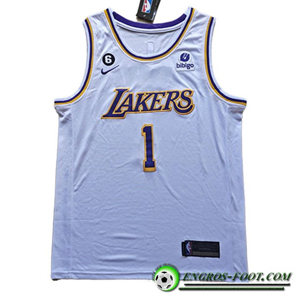 Maillot Los Angeles Lakers (RUSSELL #1) 2023/24 Blanc