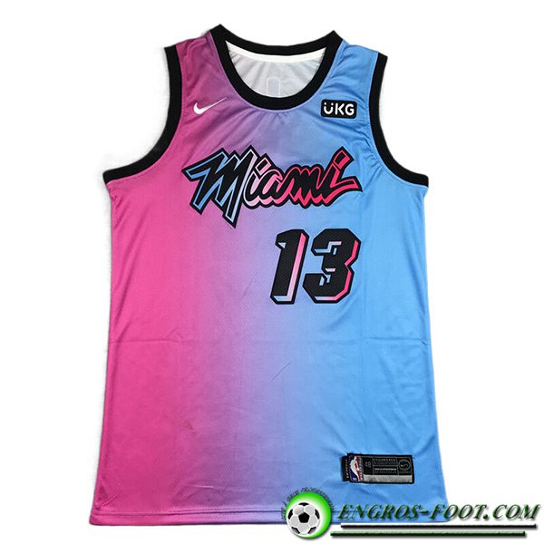 Maillot Miami Heat (ADEBAYO #13) 2023/24 Bleu/Rose