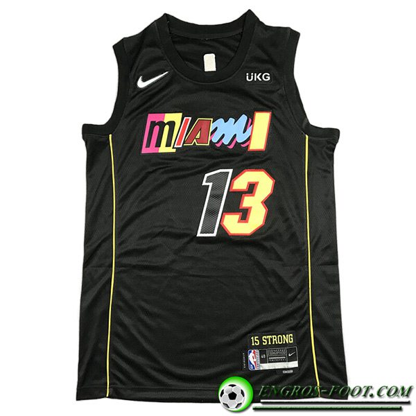 Maillot Miami Heat (ADEBAYO #13) 2023/24 Noir -02