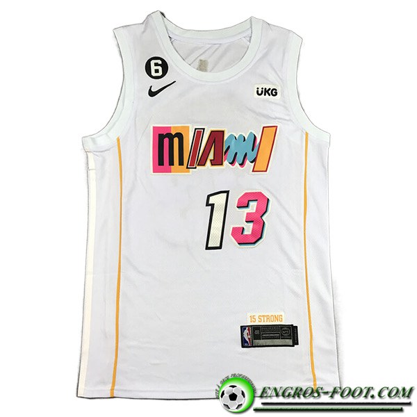 Maillot Miami Heat (ADEBAYO #13) 2023/24 Blanc -03