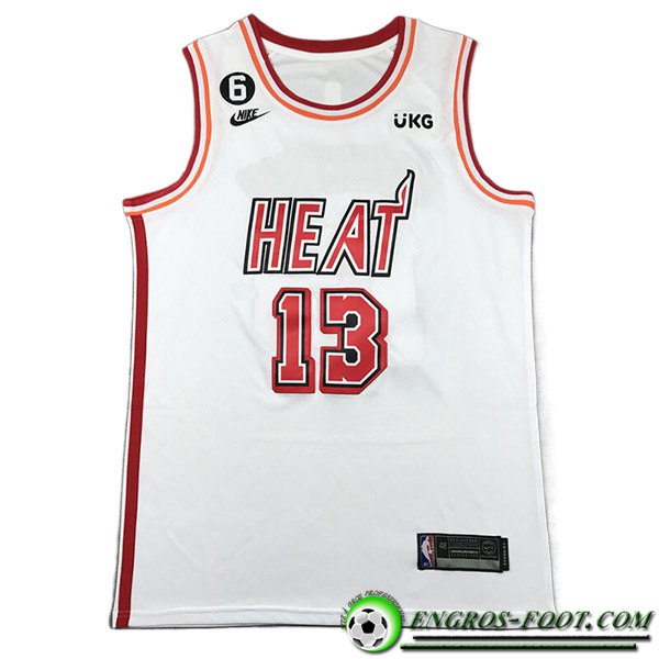 Maillot Miami Heat (ADEBAYO #13) 2023/24 Blanc -02