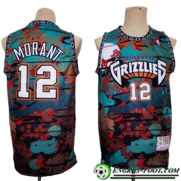 Maillot Memphis Grizzlies (MORANT #12) 2023/24 Vert/Rouge