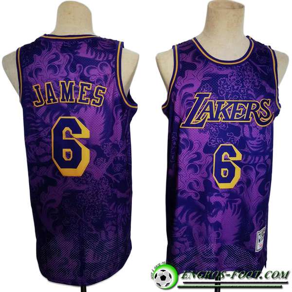 Maillot Los Angeles Lakers (JAMES #6) 2023/24 Pourpre -02