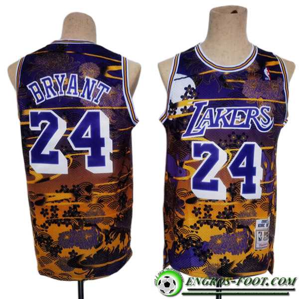 Maillot Los Angeles Lakers (BRYANT #24) 2023/24 Pourpre/Jaune