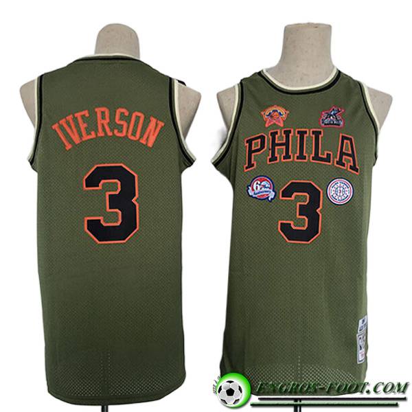 Maillot Philadelphia 76ers (IVERSON #3) 2023/24 Brune