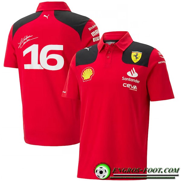 Polo F1 Scuderia Ferrari Team Rouge 2023