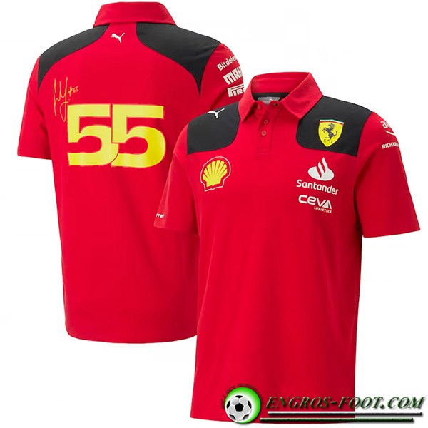 Polo F1 Scuderia Ferrari Team Rouge 2023 -02