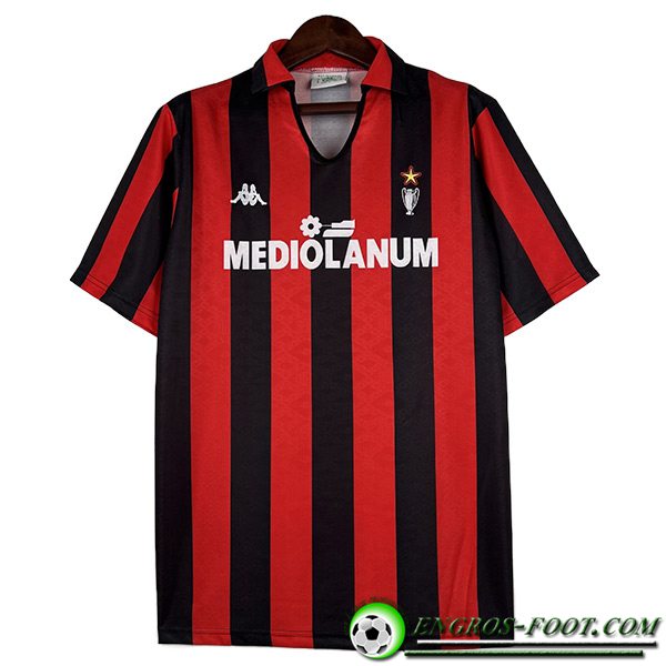 Maillot de Foot Milan AC Retro Domicile 1989/1990