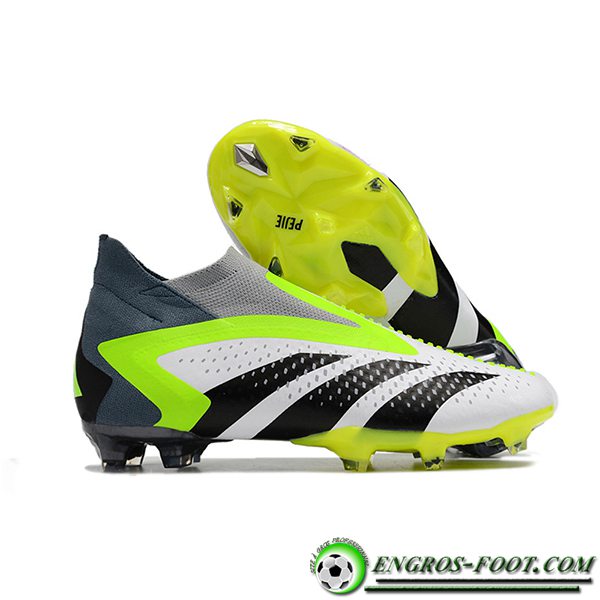 Adidas Chaussures de Foot Predator Accuracy+ FG Boots Gris/Vert