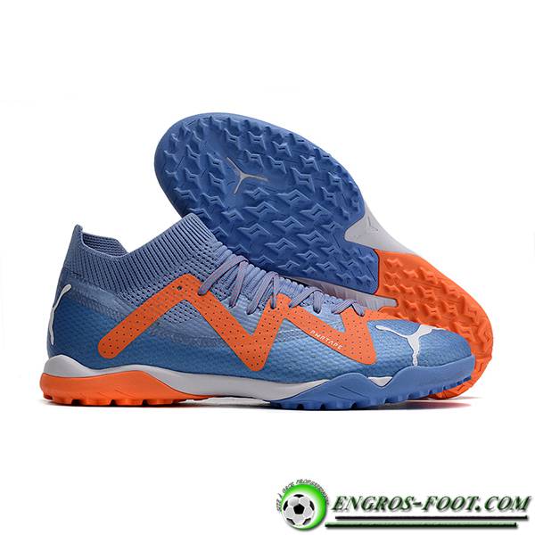 PUMA Chaussures de Foot Future X Powercat Tokyo Match TF Bleu/Orange