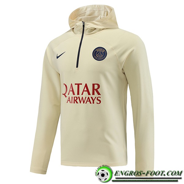 Sweatshirt Training Capuche PSG Blanc 2023/2024