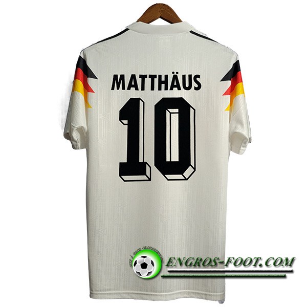 Maillot de Foot Allemagne Retro 10#MATTHAUS Domicile 1990