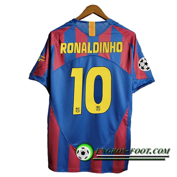 Maillot de Foot FC Barcelone Retro 10#RONALDINHO Domicile 2006/2007