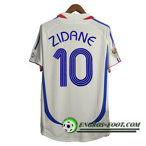 Maillot de Foot France Retro 10#ZIDANE Exterieur 2006