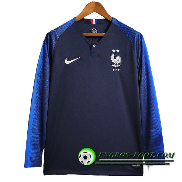 Maillot de Foot France Retro Domicile Manches Longues 2018