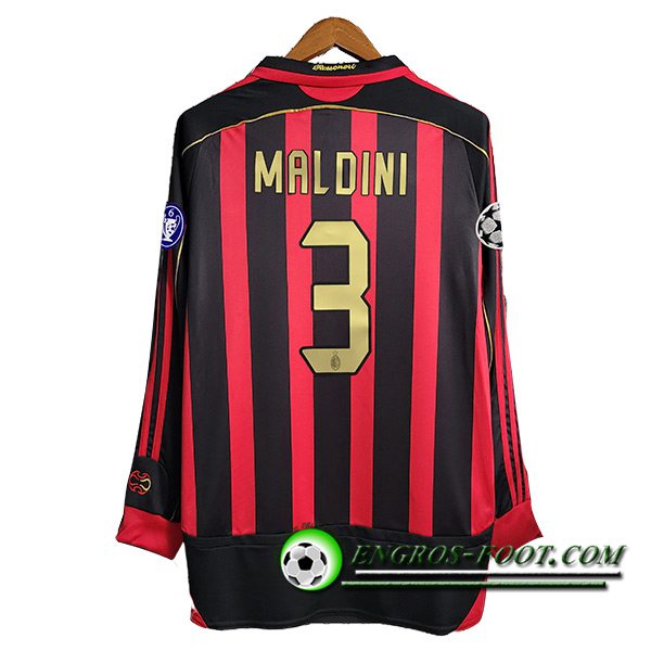 Maillot de Foot Milan AC Retro 3#MALDINI Domicile 2006/2007