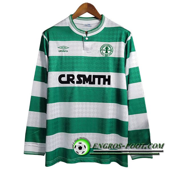 Maillot de Foot Celtic FC Retro Domicile Manches Longues 1987/1988