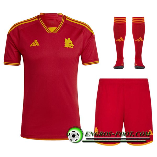 Ensemble Maillot AS Roma Domicile (Short + Chaussettes) 2023/2024