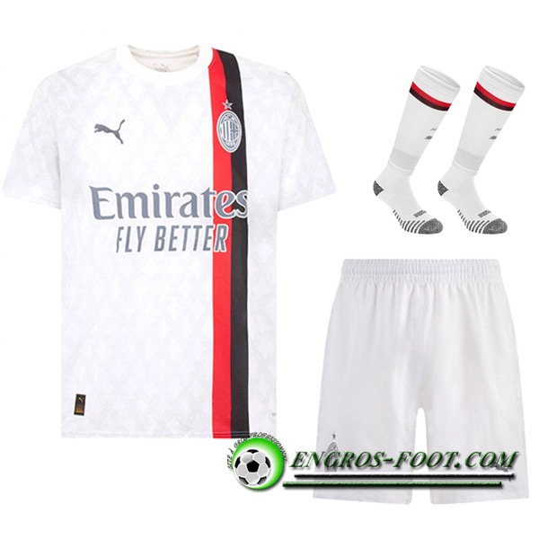 Ensemble Maillot Milan AC Exterieur (Short + Chaussettes) 2023/2024