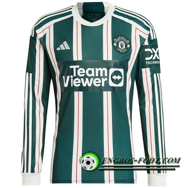 Maillot de Foot Manchester United Exterieur Manche Longue 2023/2024