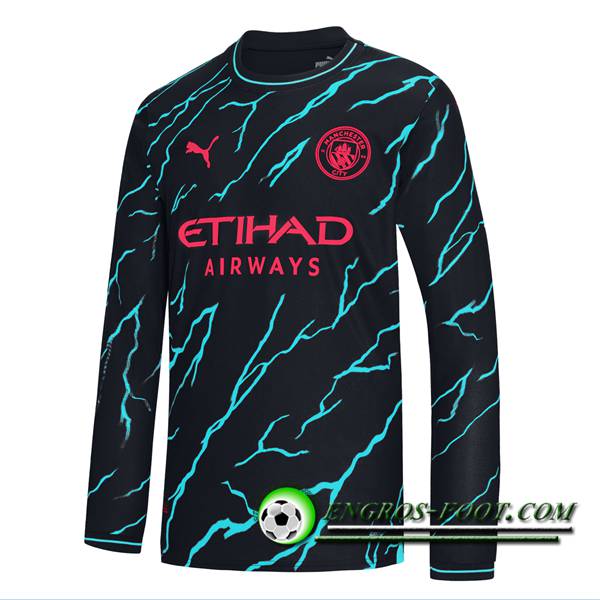 Maillot de Foot Manchester City Third Manche Longue 2023/2024