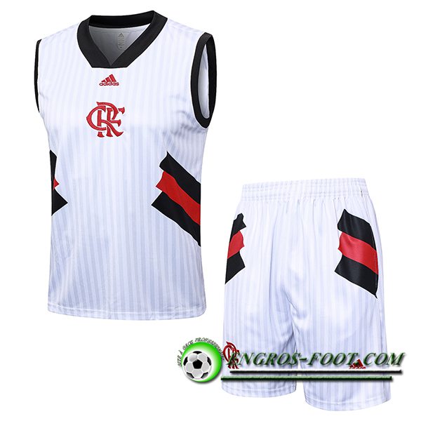Ensemble Training Debardeur + Shorts Flamengo Blanc 2023/2024 -03