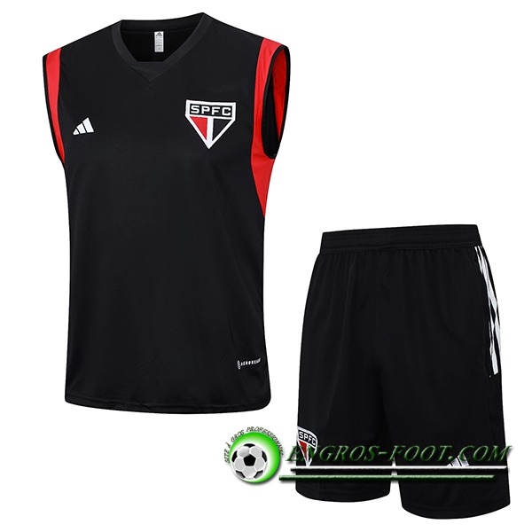 Ensemble Training Debardeur + Shorts Sao Paulo FC Noir 2023/2024 -02