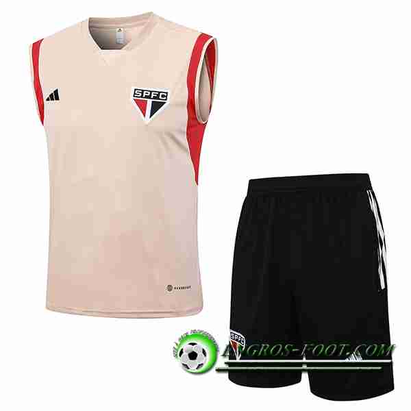 Ensemble Training Debardeur + Shorts Sao Paulo FC Jaune 2023/2024
