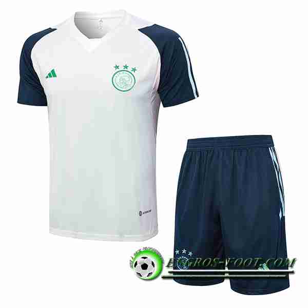 Ensemble Training T-Shirts + Shorts Ajax Bleu Marine 2023/2024 -03