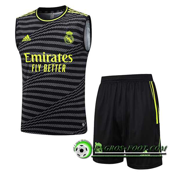 Ensemble Training Debardeur + Shorts Real Madrid Noir 2023/2024