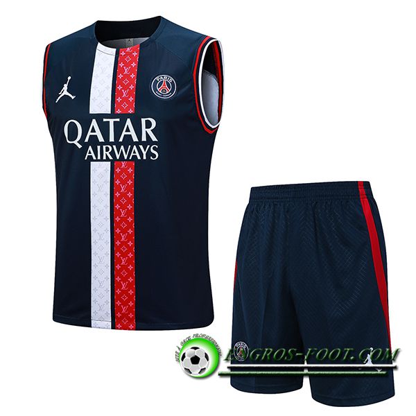 Ensemble Training Debardeur + Shorts PSG Bleu Marine 2023/2024 -05